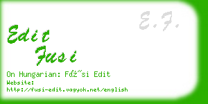 edit fusi business card